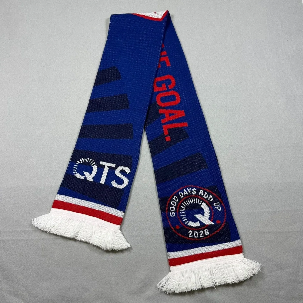 QuikTrip QKO Orlando 2026 Scarf Blue Red White One Team One Goal QTS Fringe